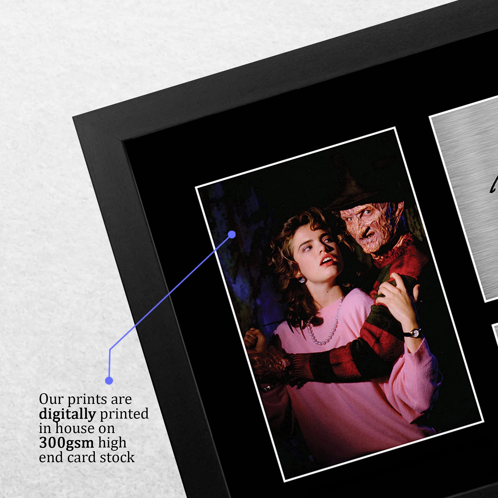 HWC Trading A4 Robert Englund & Heather Langenkamp Nightmare on Elm Street Regali Stampati Autografo Firmato Immagine Per Gli Appassionati Di Memorabilia Di Film