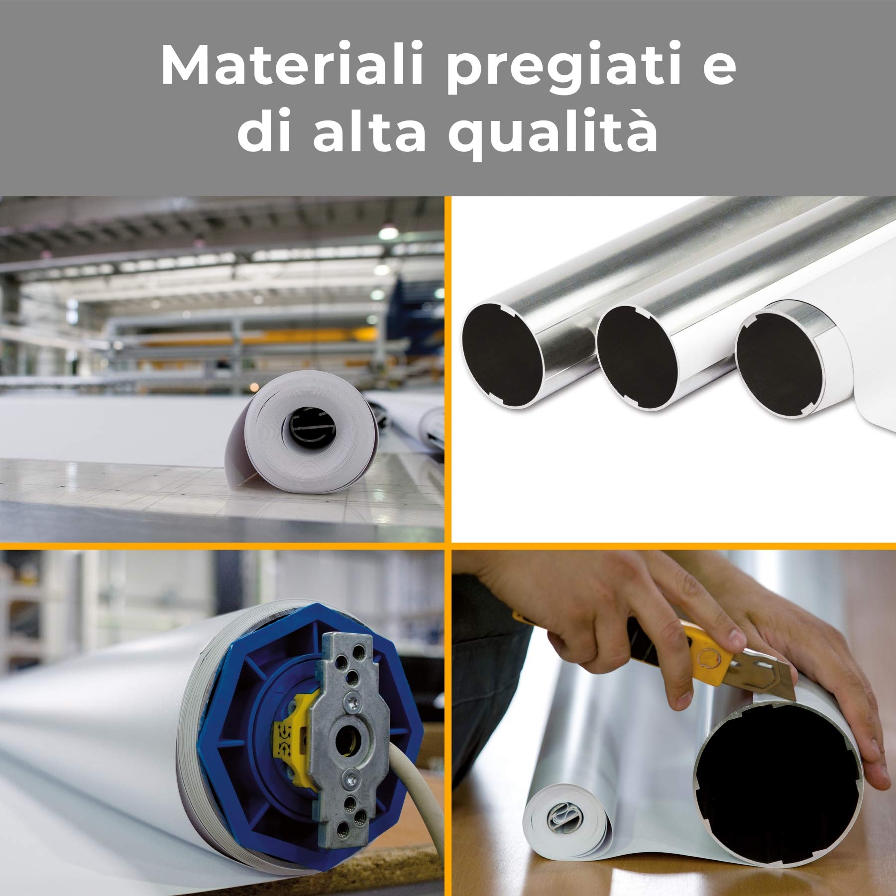 Schermo Proiezione Motorizzato (127 Pollici) 300cm Formato 16:9 283x159 Telo Microforato 3 metri Elettrico Schermo proiettore 3mt Telo Proiettore Schermo Bordi Motore Schermo Videoproiezione 3 mt