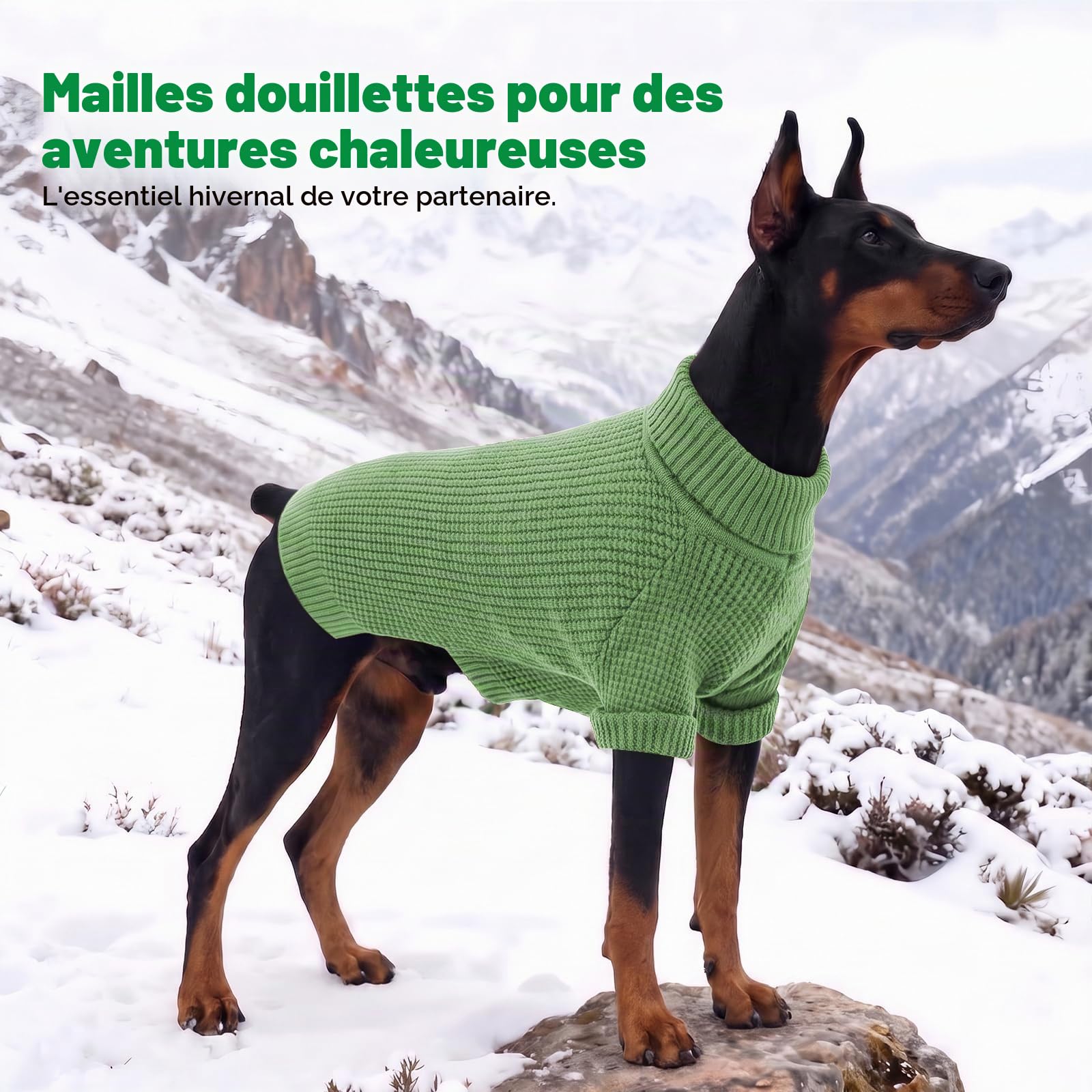 KONVINIT Pull Chien Petite Taille, Pull Polaire Chien Manches Longues Cadeau Pull Chien Chihuahua