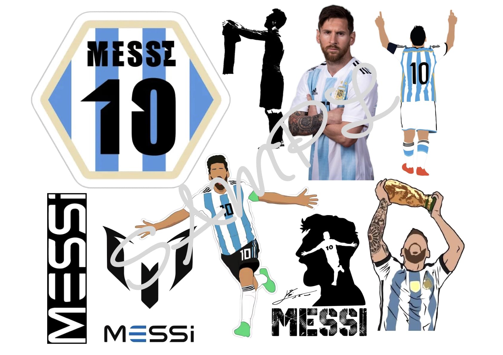 Leo Messi Edible Icing Sheet A4 Cake Toppers