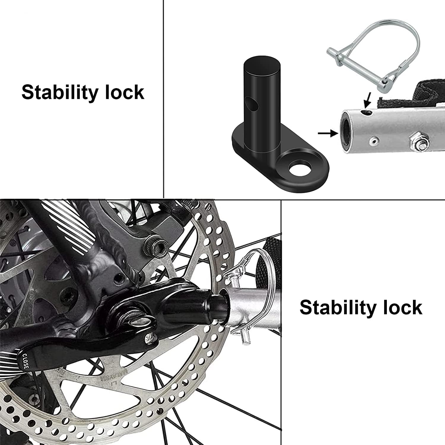 Gancio Di Traino Per Bicicletta - Per Rimorchi, Passeggini E Cani - Foto 8