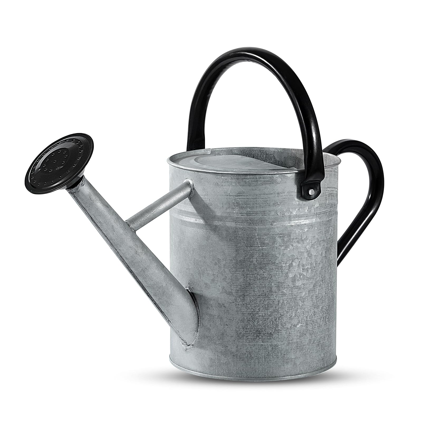 View 1 of 1 Gallon Watering Can for Plants, Watering Cans for Indoor&Outdoor Gardening, Galvanized Steel Watering Pot with Removable Spout, Metal Water Can with Ergonomic Movable Handle(Rustic Silver)