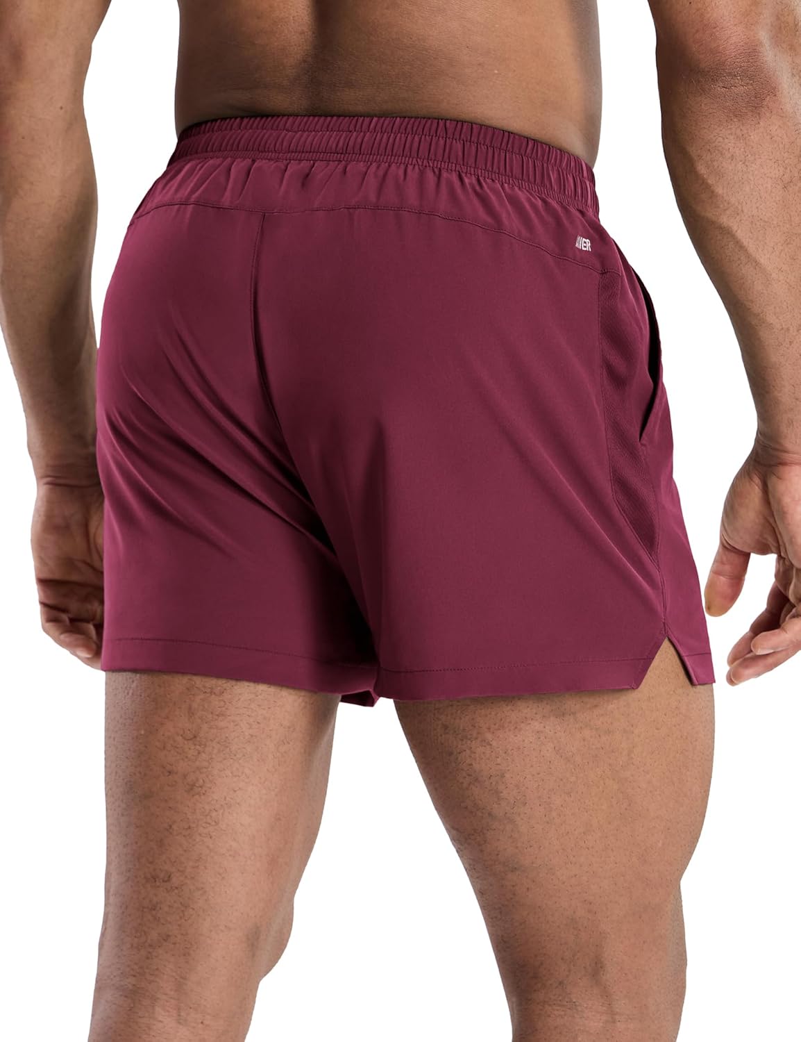 MIER Mens 3 Inch Shorts for Athletic Running Dry Fit Lightweight Workout Gym Active Shorts with Brief Liner, Pockets - Image 2