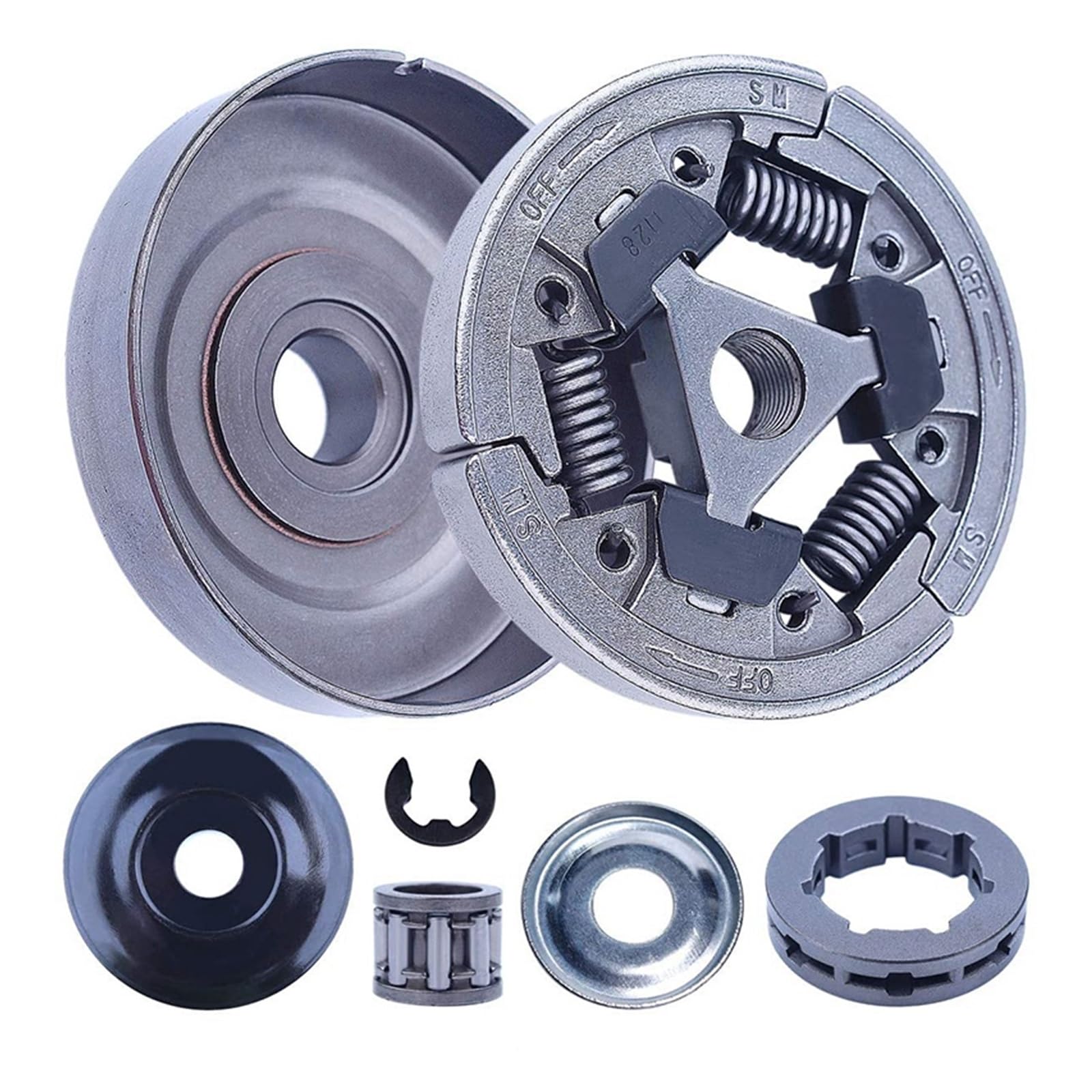 Kit de cojinete aguja piñón llanta tambor embrague 3/8 for motosierra Stihl 044 046 MS440 MS460 MS461 MS441 MS361 MS362 MS362C