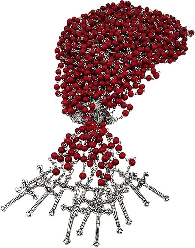 Lote de 12 cuentas de rosario, collar católico, pétalo de rosa, rosarios perfumados, cruz de Jerusalén, crucifijo de Tierra Santa, regalo religioso