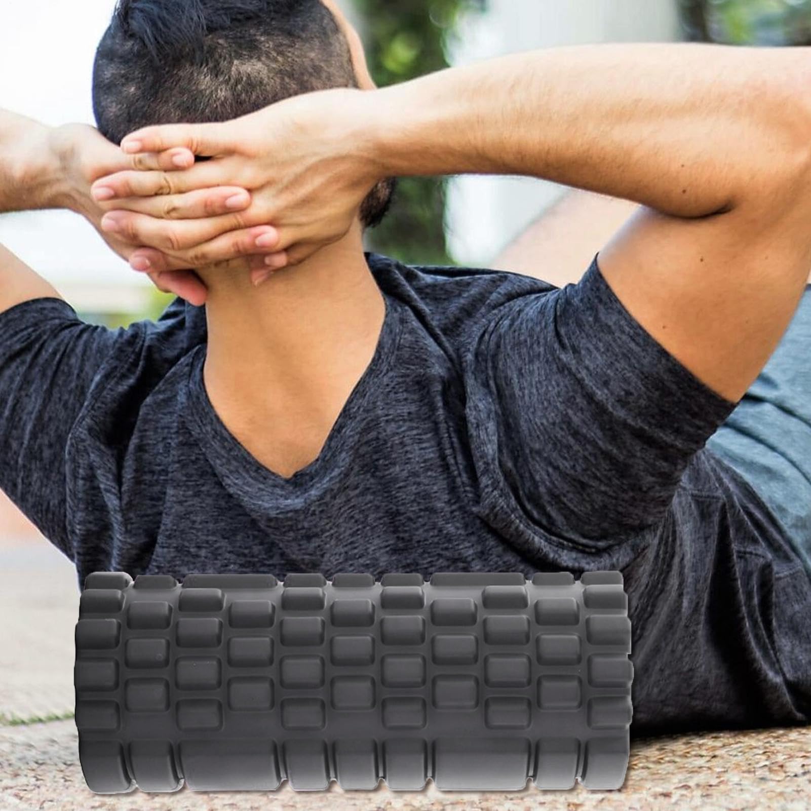 Rullo In Schiuma Per Tessuti Profondi | Strumento Di Massaggio Ad Alta Densità Per Tessuti Profondi E Punti Di ,Rullo Di Recupero Muscolare Per Pilates E Yoga | Per Collo, Pied, Mollet