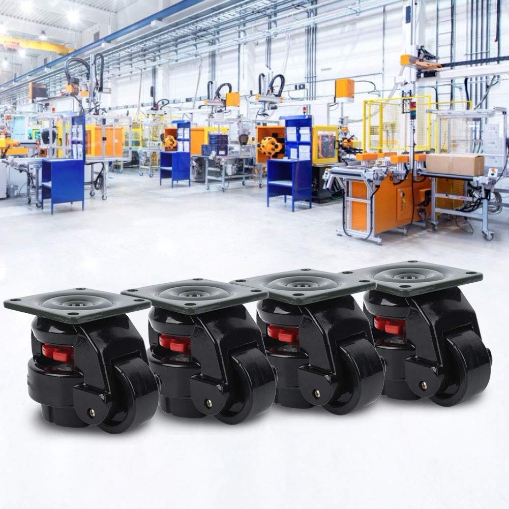 Ruedas Niveladoras GD-60F Bagima 4 Uds. Rueda de Ajuste de Nivel Industrial de Servicio Pesado 21x16x9