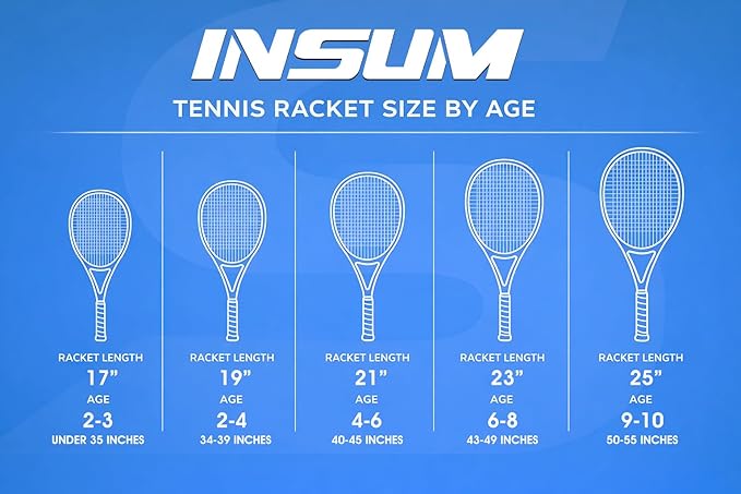 Raqueta de Tenis para Niños INSUM 25 Pulgadas, Principiantes 9-10 Años miniatura 6