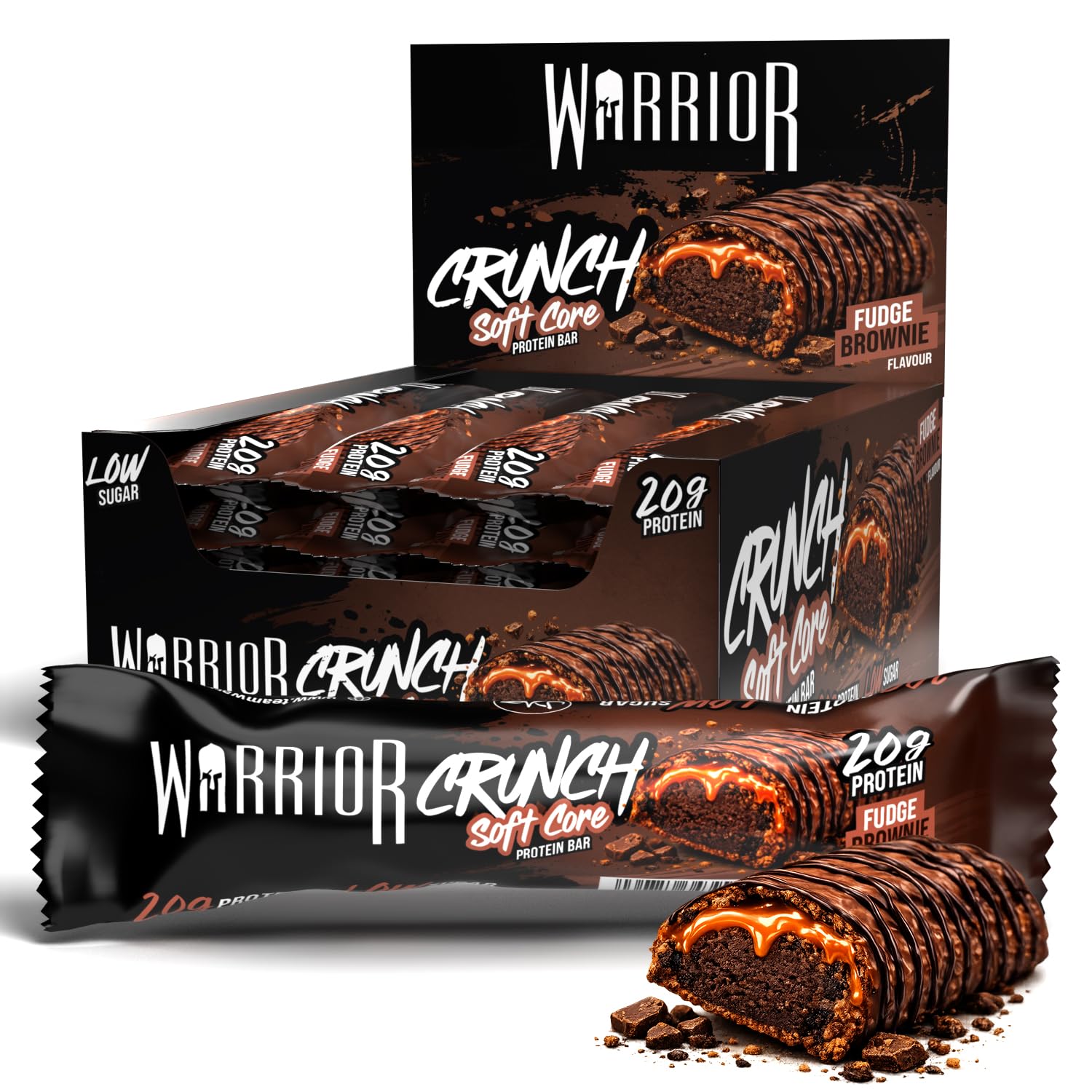 Warrior Crunch Soft Core High Protein Bar 12 x 64g
