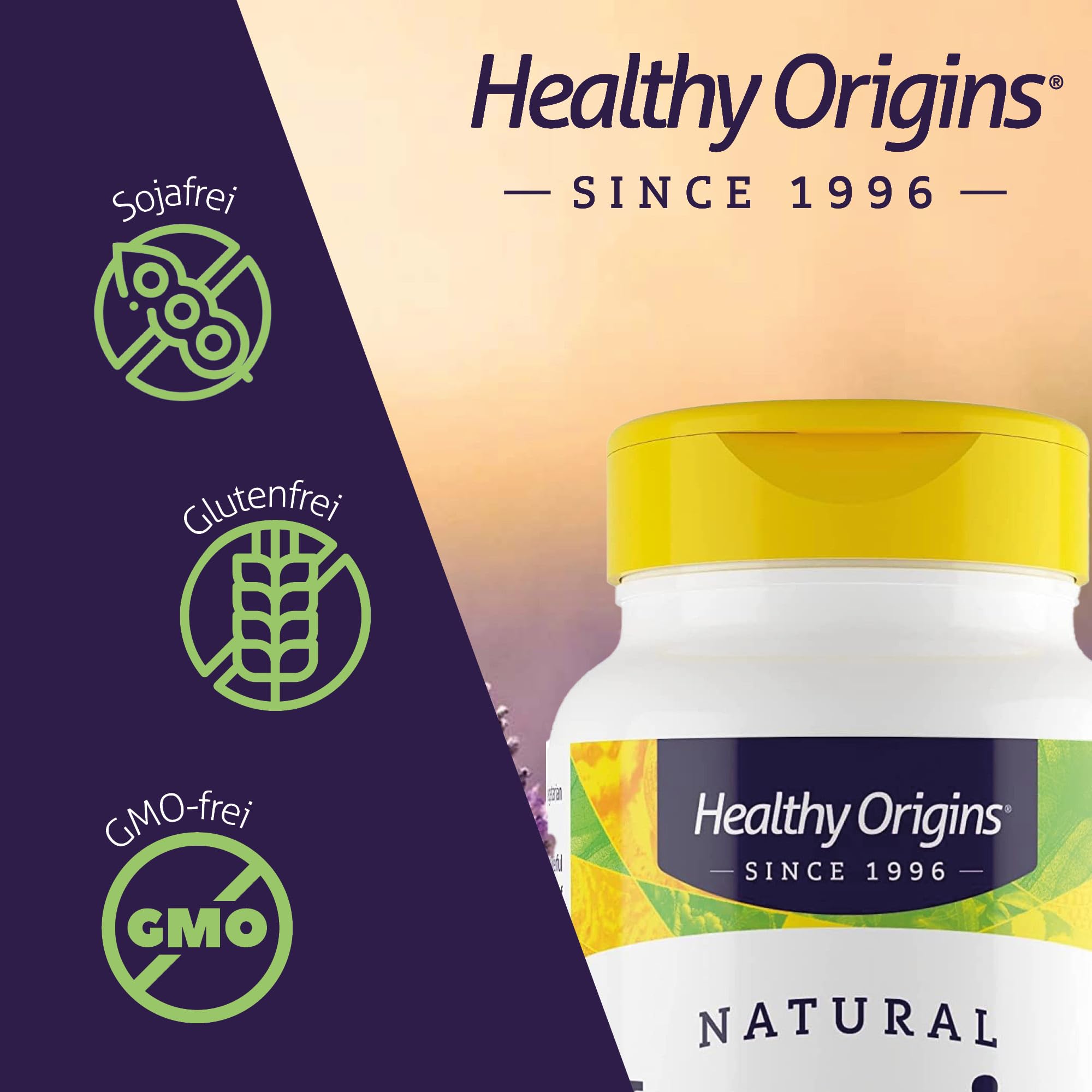 Healthy Origins, Natürliches Vitamin E, 120 Softgels, 1.000IU Vitamin E je Dosis, Glutenfrei, GMO frei, Geschmacksneutral