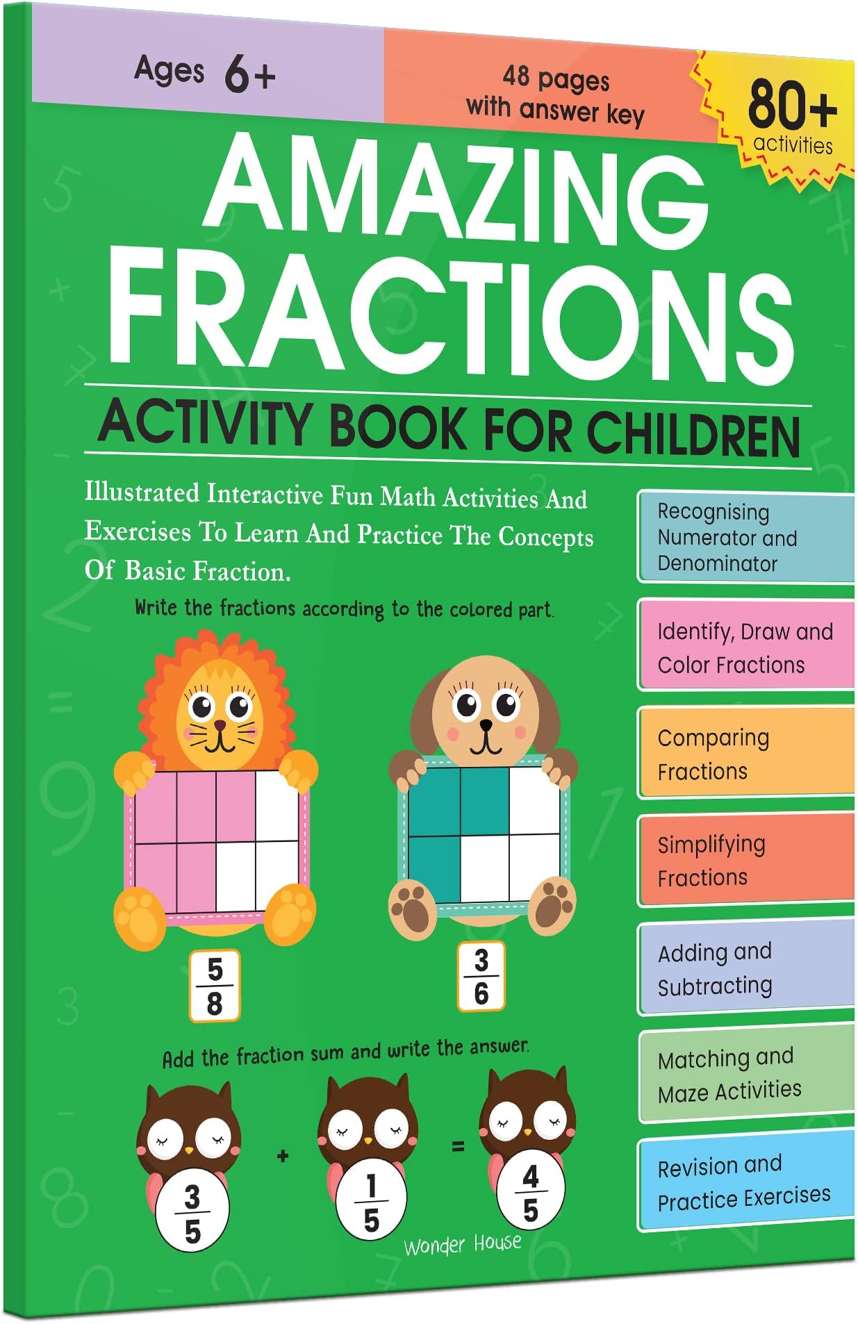 Amazing Fractions: Activity Book for Children | Learn Halves, Quarters & More | Ages 6–9 | Fun Math Puzzles & Exercises to Build Skills