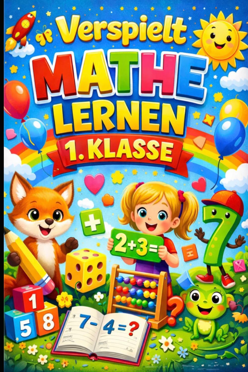 Verspielt Mathe lernen 1.Klasse: mit Spaß und Malaufgaben Rechnen und Zählen lernen