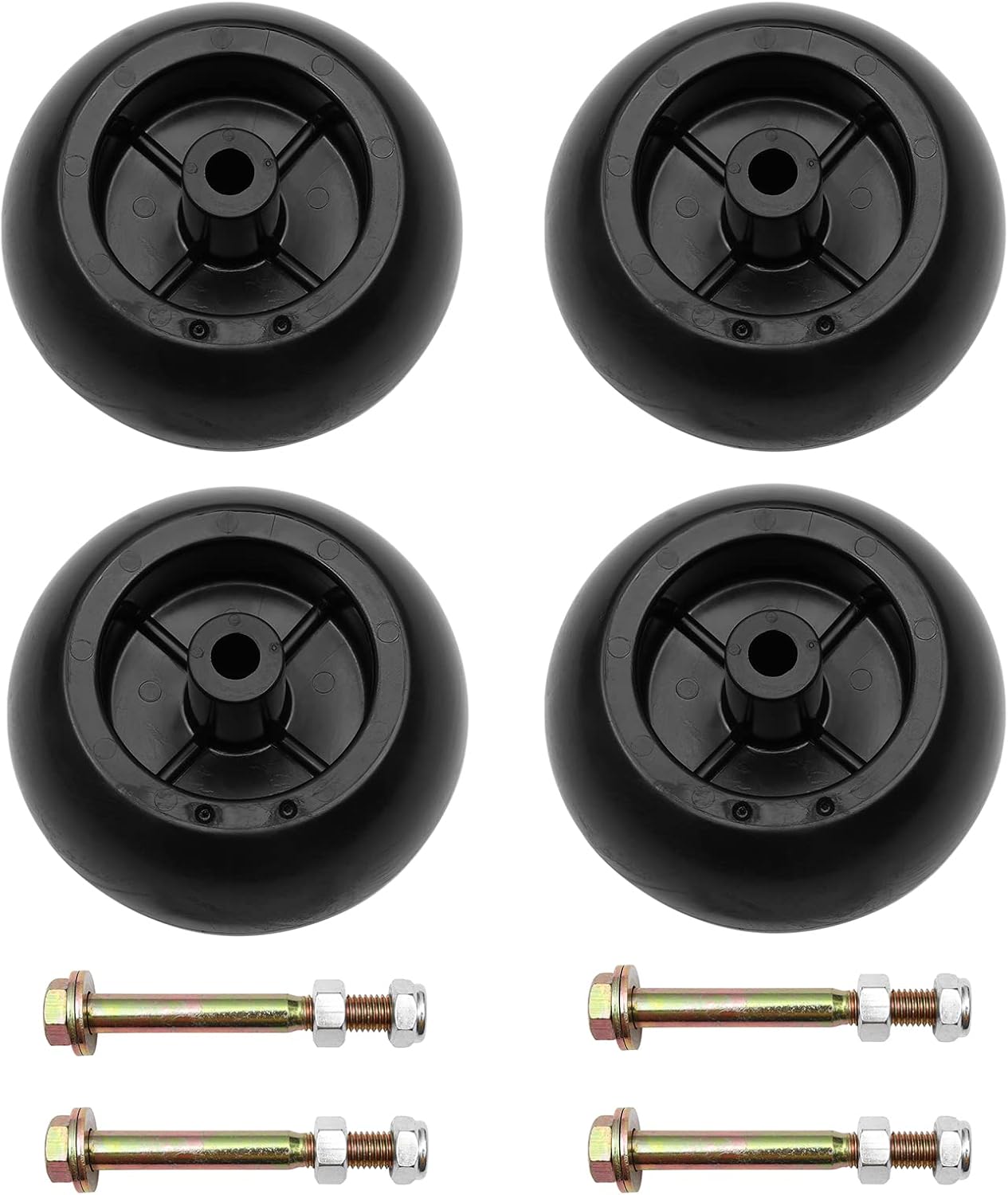 Lawn Mower Anti Scalp Deck Wheel Kit Set of 4 Compatible