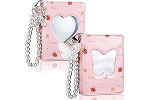 2 Pcs 3 Inch Kpop Photocard Holder Mini, Collect Book Binder 40...
