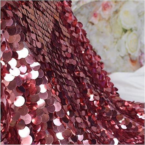 Amazon Lqiao 2ヤード スパンコール生地 ピンクゴールド フリップアップ リバーシブル 大きなスパンコール生地 キラキラしたマーメイド スパンコール生地 テーブルクロス テーブルリネンカーテン クリスマスデコレーション テーブルクロス オンライン通販