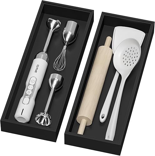 Miniatura 9 de Organizador de cajones de bambú, organizador de cubiertos pequeño para cajón de cocina, organizador apilable de utensilios, 2 unidades, organizador