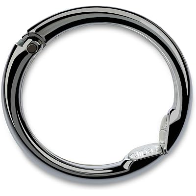 Clipa Bag Hanger - The Ring that Opens Into a Hook, Closes Automatically | Hangs Almost Anywhere in Just 1/2" of Space | Holds 33 lbs | 9 Styles | 3 yr Warranty