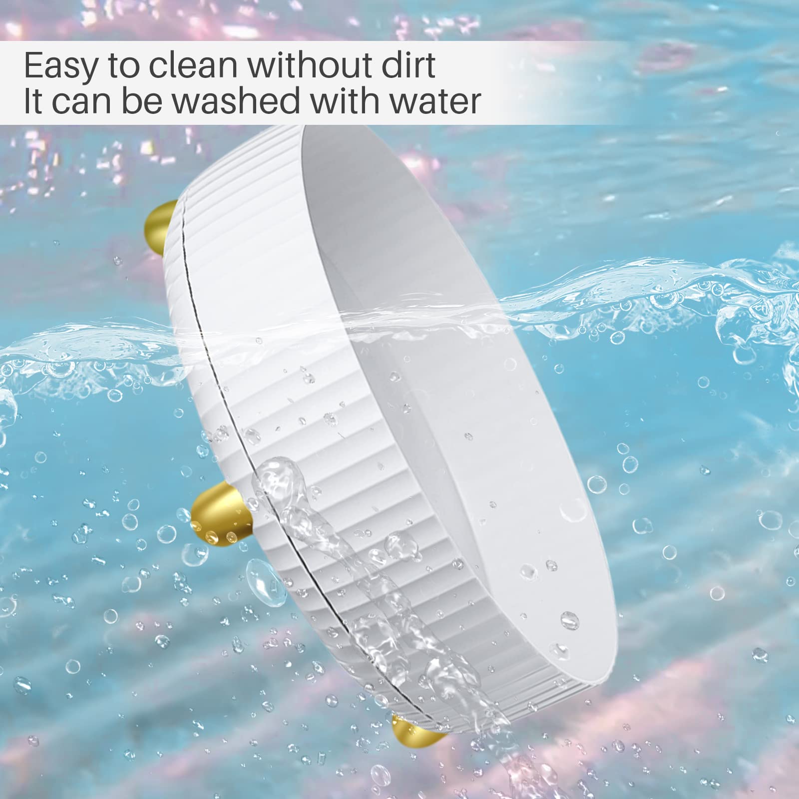 360?? Rotating Storage Tray, 11.02 inches in Diameter, Cosmetics and Perfume Organizer, Desktop Storage Tray, Cosmetics and Skincare Storage Tray Large Capacity, Large White (11.02"?ù11.02"?ù3.93")