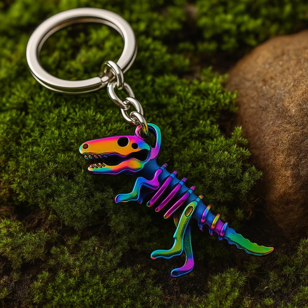 Dino Keychain-Dinosaur Keychains Bag Charms,Cool Key Chains Gifts for Dino Lovers, Teens & Trendy Style Seekers - Image 4