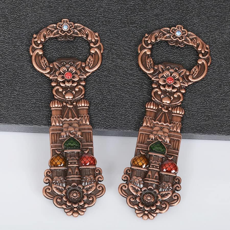 Miniatura 2 de ARFUKA Abridor de botellas de cerveza, abrebotellas de cerveza, retro, con forma de castillo, soda, bebida, cerveza, abrebotellas, mujeres, hombres,