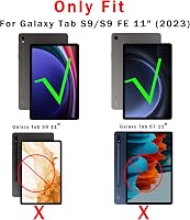 ROOFEI Samsung Galaxy Tab S10 Lite/S9 FE Billentyűzetes Tok QWERTZ Touchpad-dal 2
