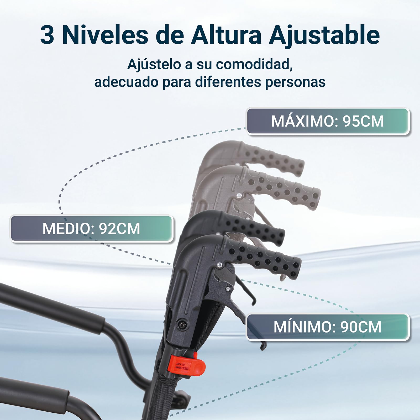 Silla de Ruedas Plegable Ligera Silla de Ruedas de Tránsito, Silla de Ruedas Estrecha para Casa y Exterior para mayores e minusválidos con Freno Manual (Negro)