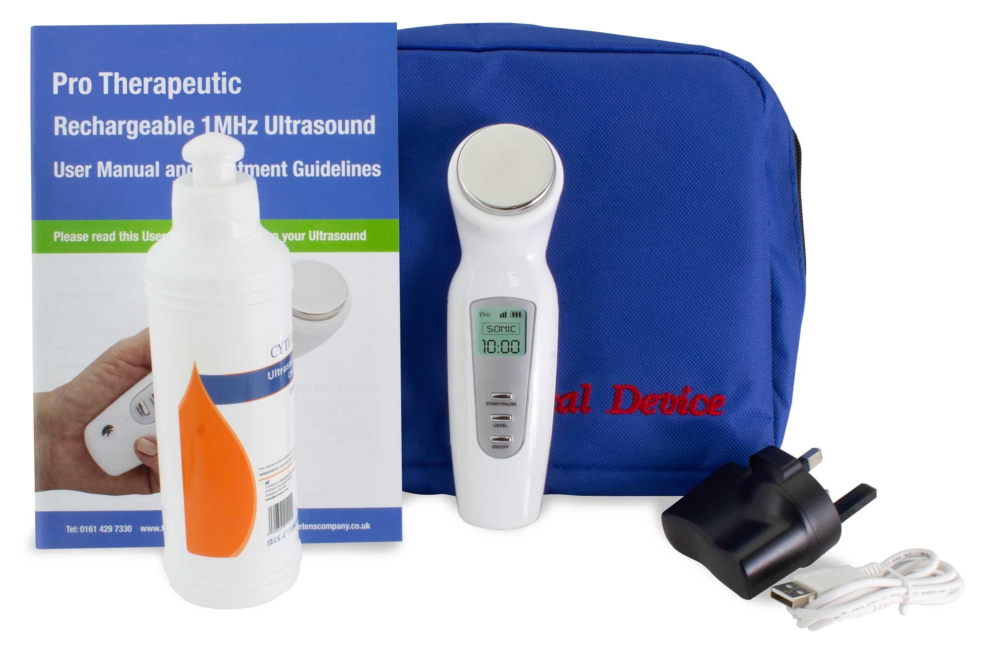 1MHz Rechargeable Home ultrasonic Machine Therapeutic Portable ultrasonic by
