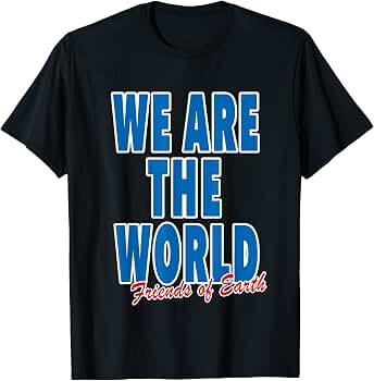 Amazon | WE ARE THE WORLD ウィーアー ザ ワールド【英語 文字】80s