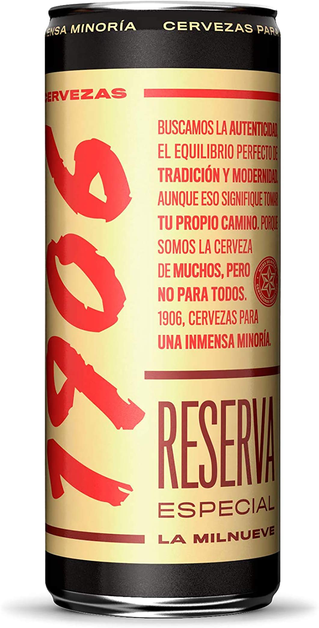 Cerveza 1906 Red Vintage Pack 24x33cl latas & Cerveza Reserva Especial - Paquete de 24 latas de 330 ml – Bebida alcohólica 6,5% de volumen en alcohol