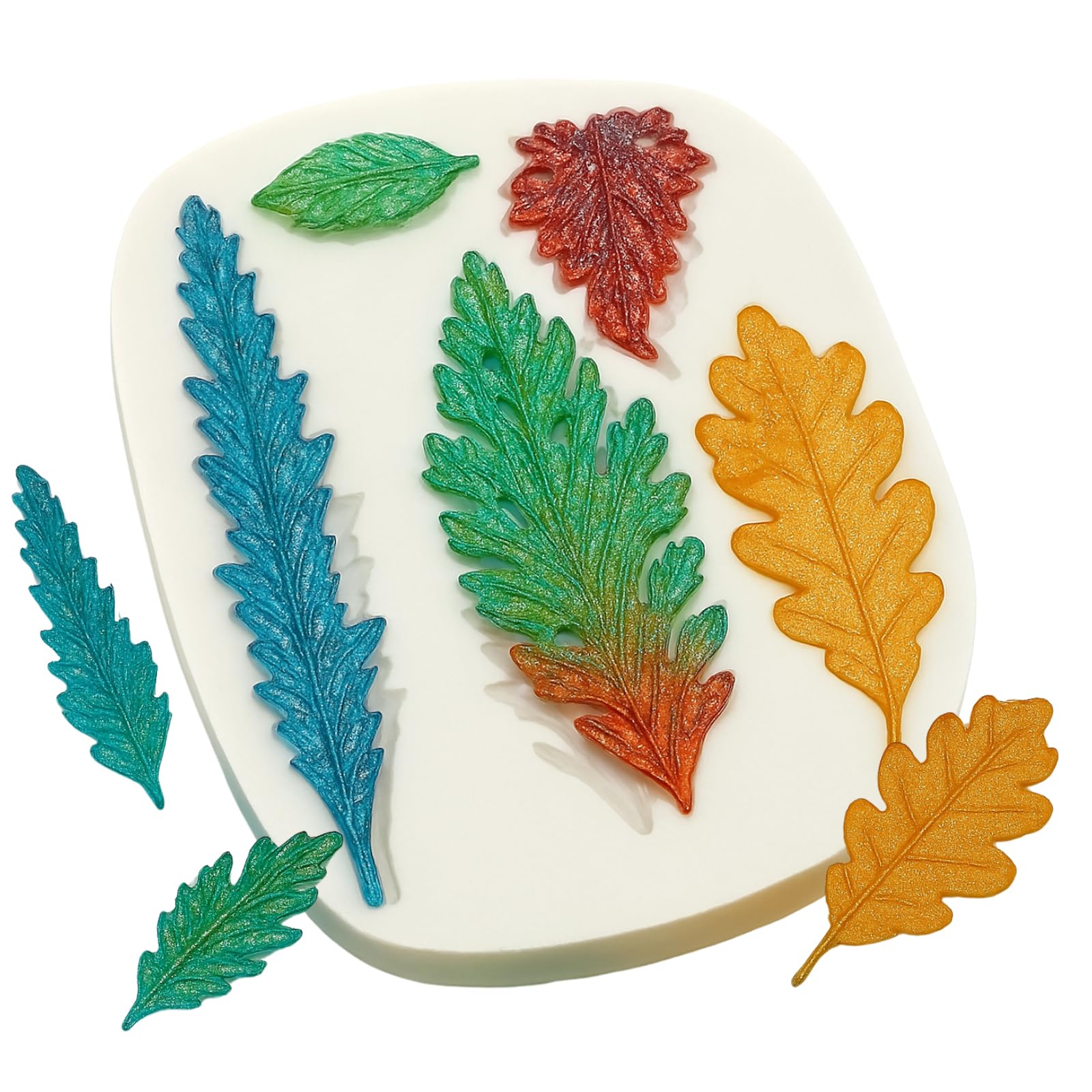 Koogel Tree Leaf Silicone Mold - Resin & Fondant Cake Decorating Tool