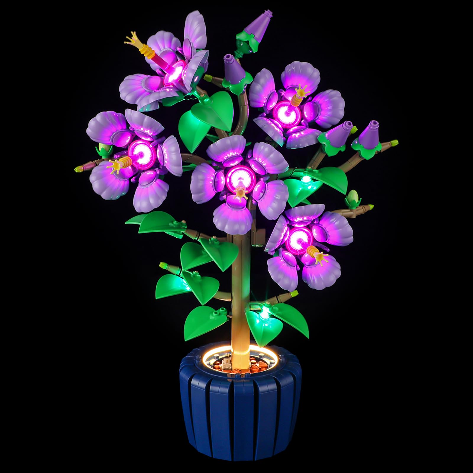 BRIKSMAX 2.0 Light Kit for Lego-Hibiscus -Innovative Led Lighting Compatible with Lego The Botanical Collection 10372 - Not Included Model Set