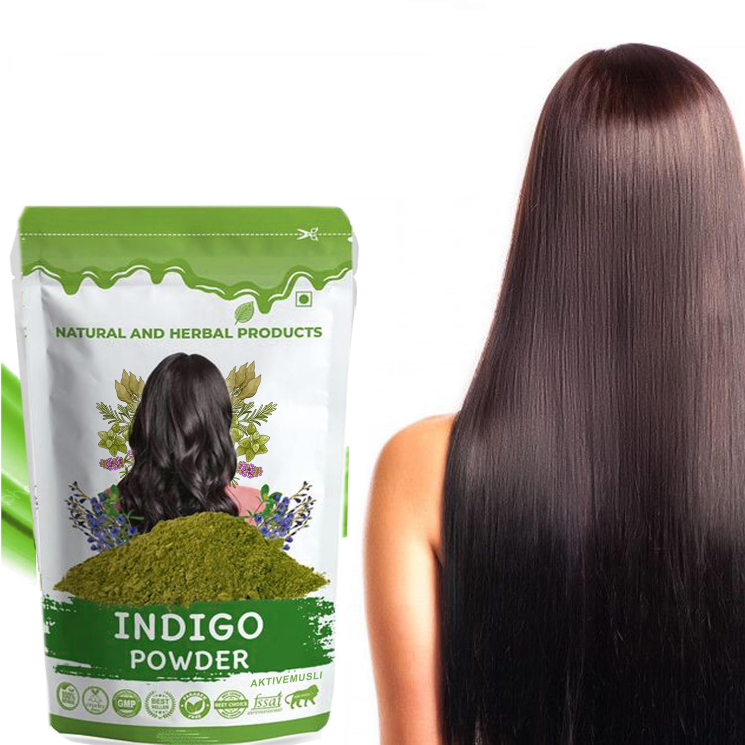 Indigo Powder For Hair Black – Natural smooth Hair Treatment, Pure and Chemical-Free for Healthy, Vibrant Hair (Pack Of 1)-image-33