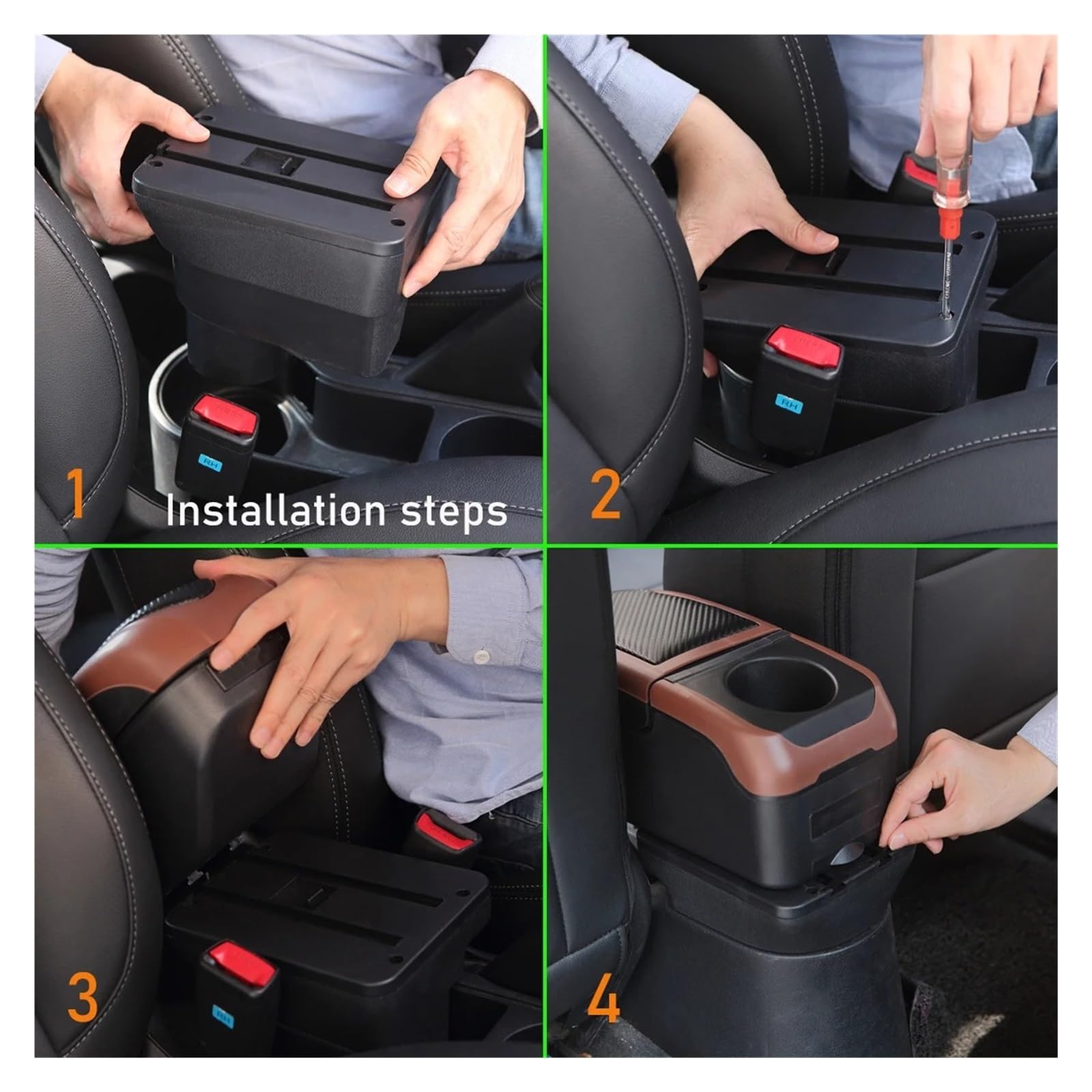 per Logan 2 per Sandero Accessori Box Bracciolo Portaoggetti Auto