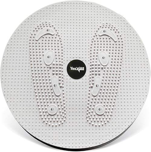 Yes4All Tabla giratoria para abdominales, 15 pulgadas XXL, disco de torsión de cintura, paso a paso para ejercicio aeróbico, entrenamiento de