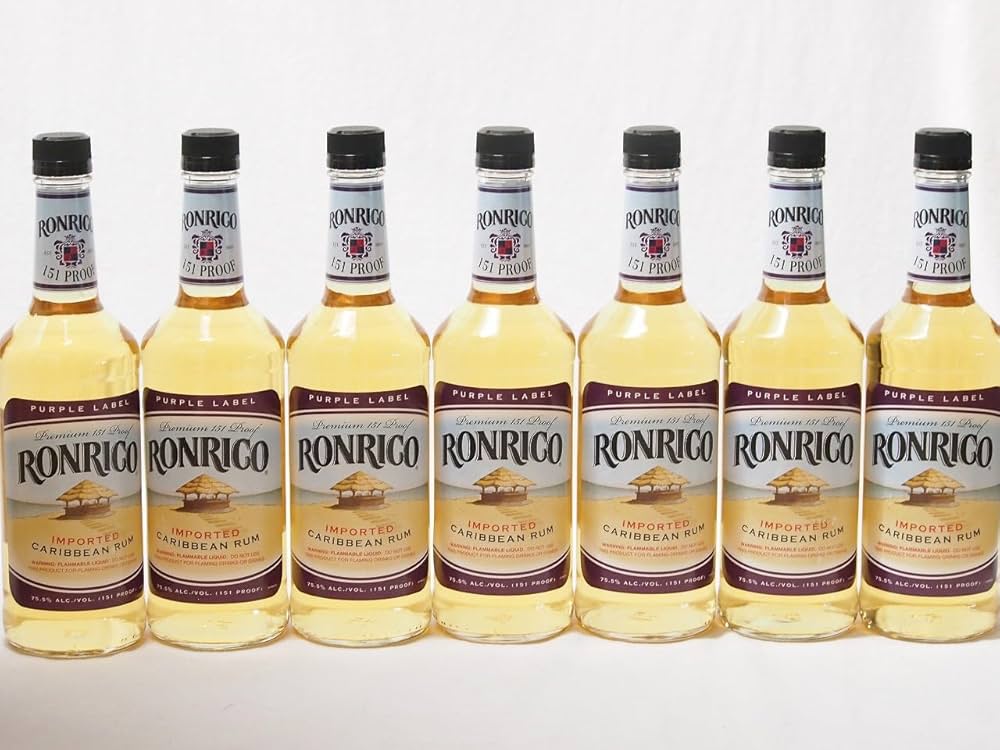 Amazon.co.jp: 7本セット(ラム ロンリコ 151 75.5度 正規