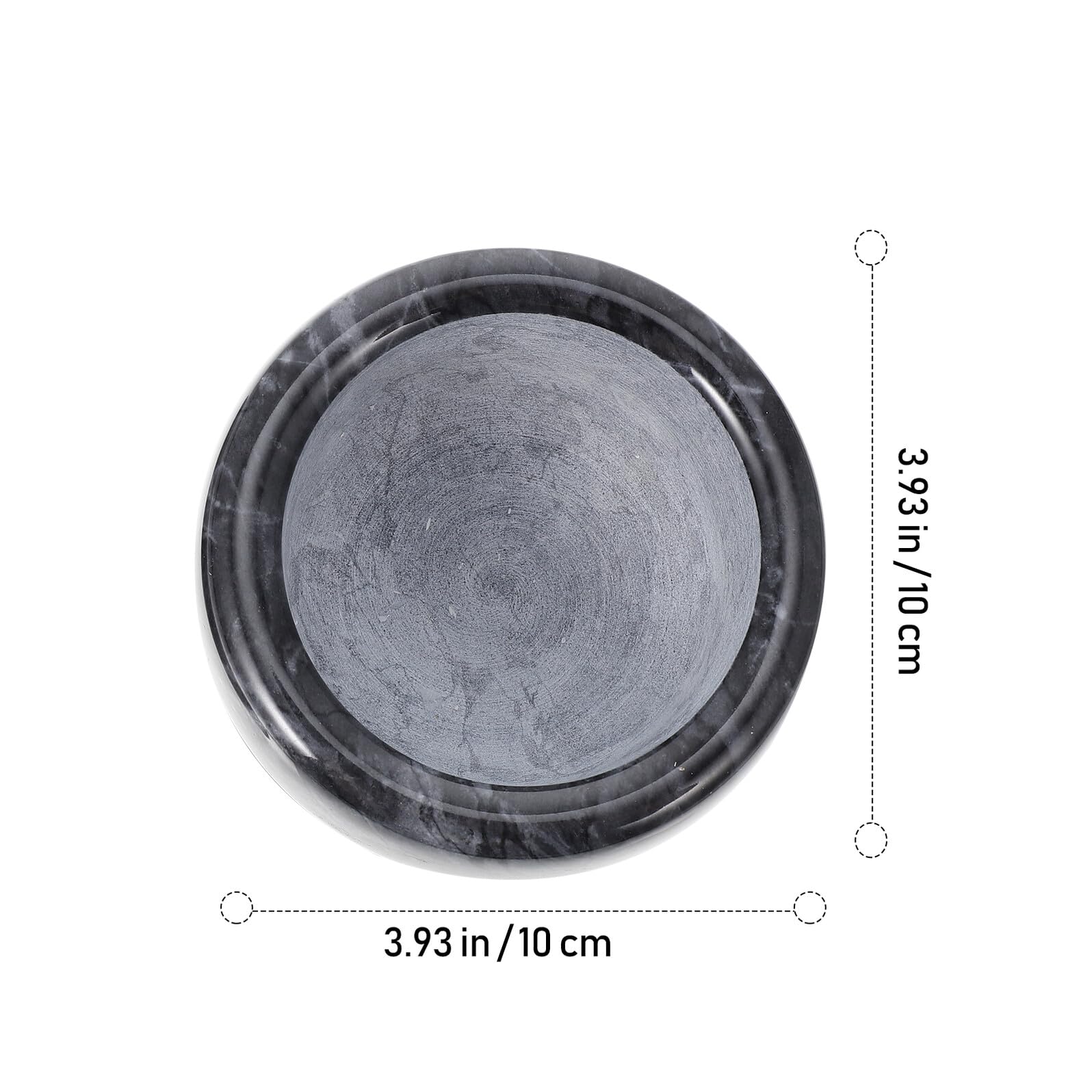 Cabilock Marble Knoblauchstampfer Küchenhelfer Schwarz Ergonomisch Küchen Gadget zum Frischen Zerkleinern von Knoblauchpaste und Gewürzen
