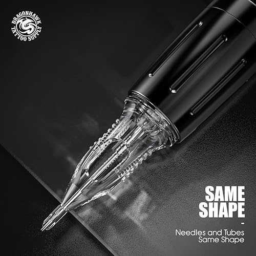 Miniatura 3 de Dragonhawk 102YMX - Bolígrafo giratorio para tatuajes aluminio para artistas de tatuaje