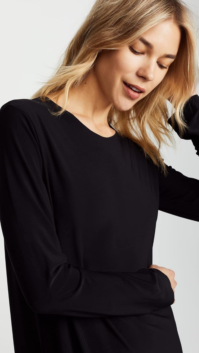 Amazon.co.jp: Norma KamaliレディースLong Sleeve Crew Dress Amazon.co.jp: Norma KamaliレディースLong Sleeve Crew Dress