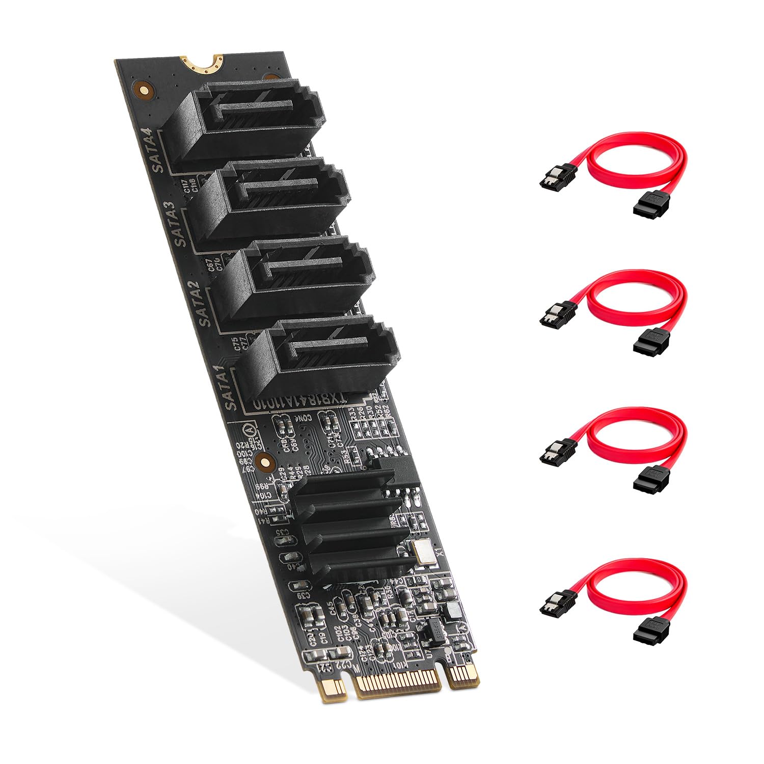 Amazon.com: M.2 to SATA Card 4 Port, 6Gbps SATA 3.0 Binardat