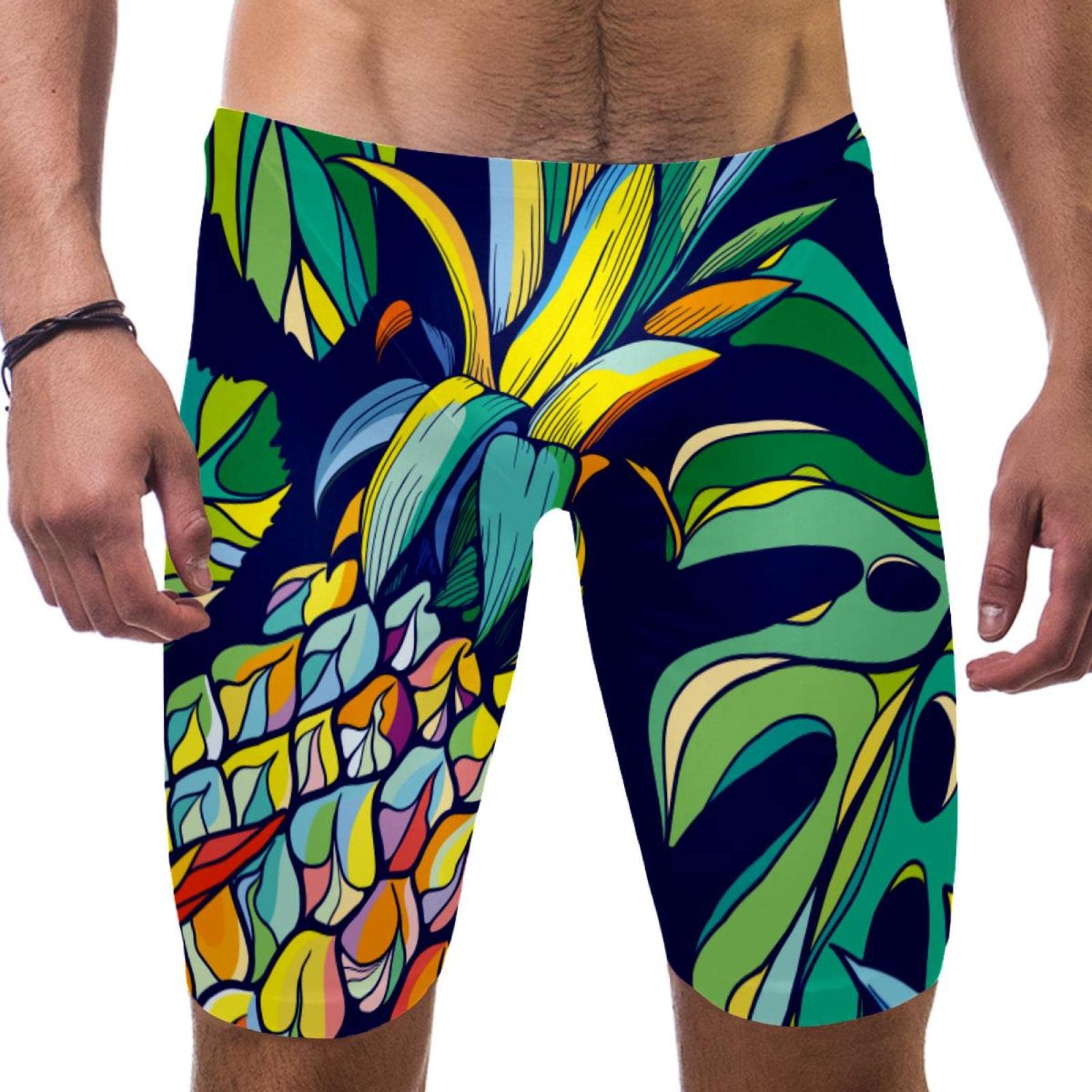 Bañador jammers de natación para hombre resistente de fruta tropical 7