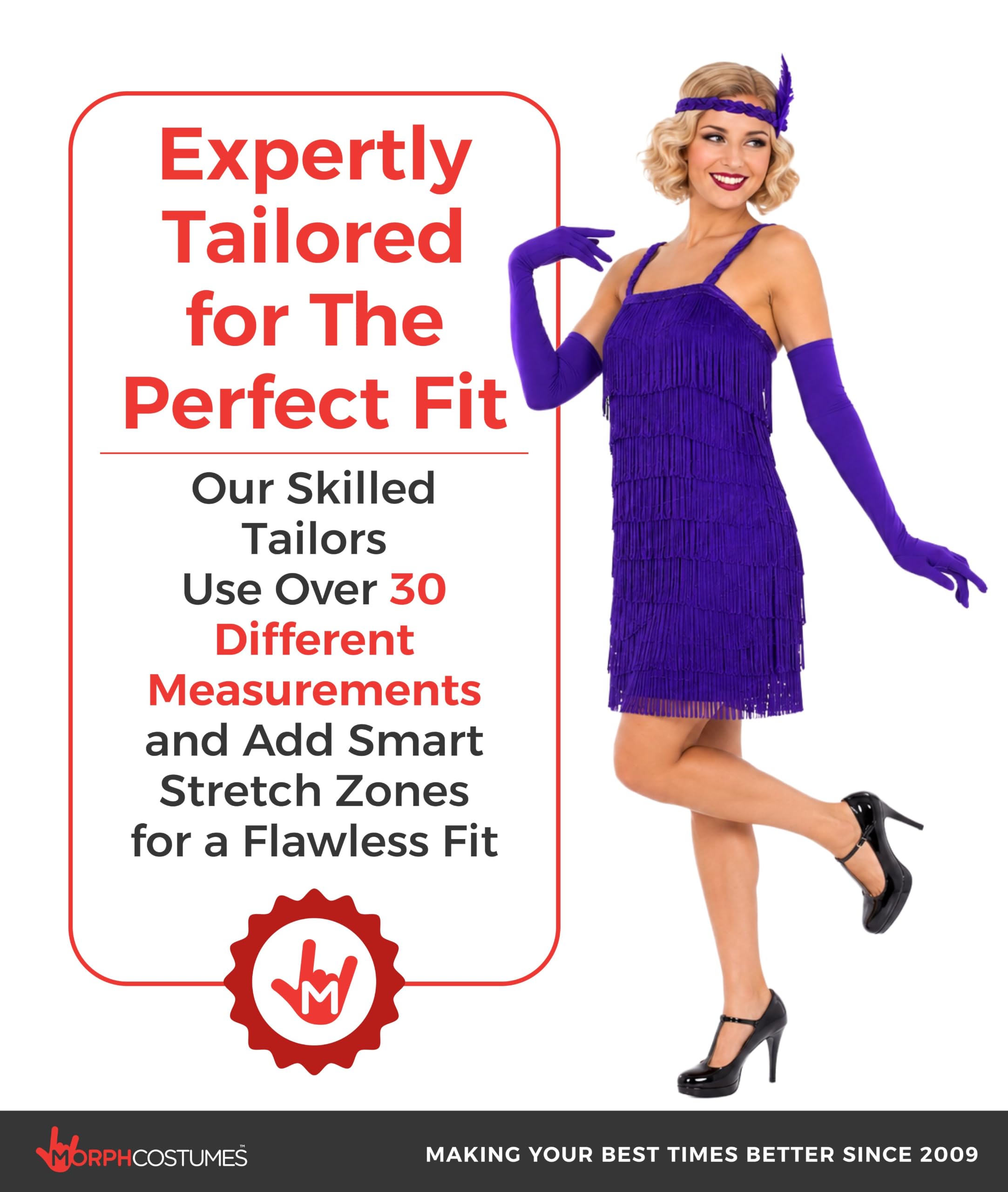 Fun Shack Deguisement Charleston Annee 20 Femme, Costume Halloween