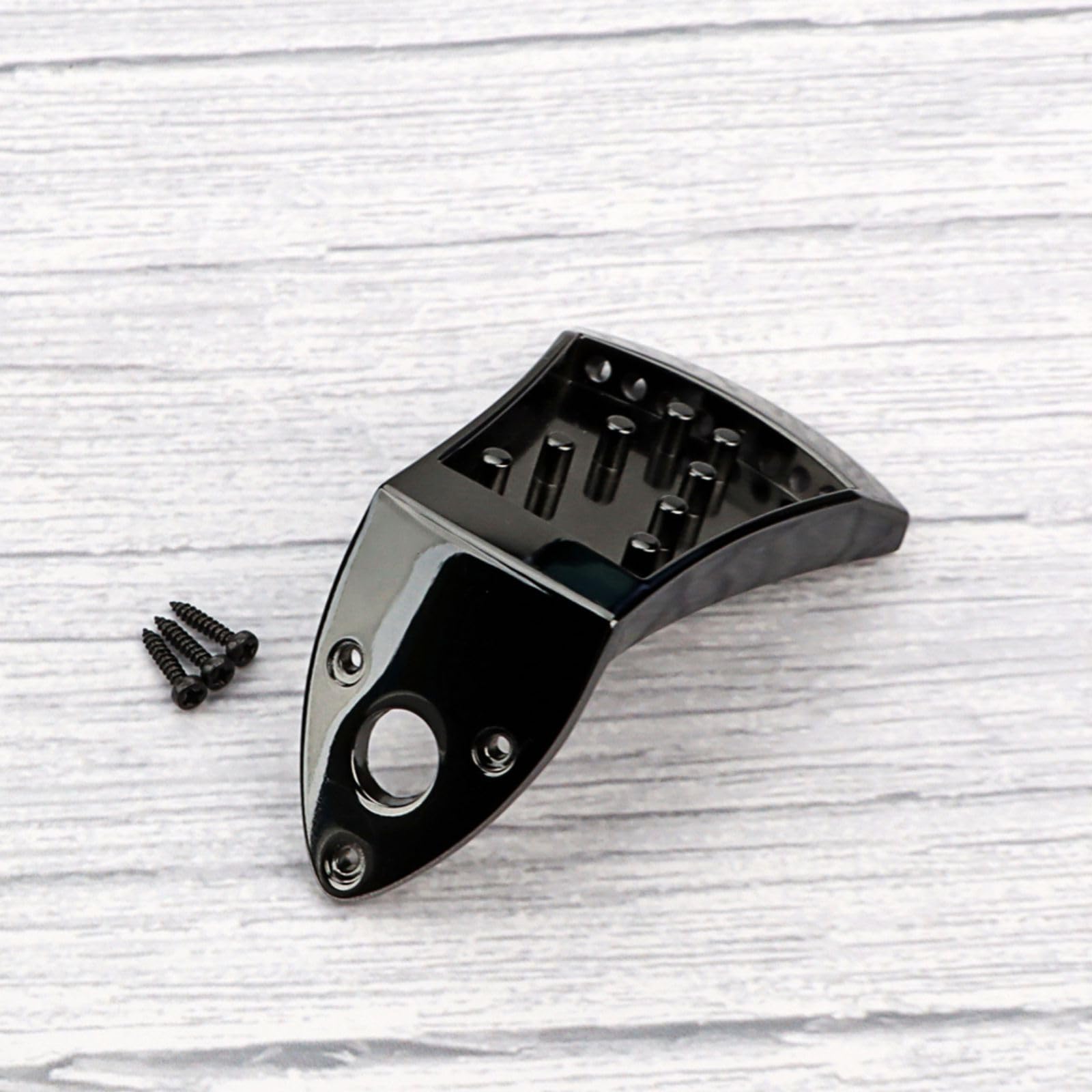 8 Saiten Mandoline Saitenhalter Metall Dreieckig Mandoline Saitenhalter mit Montagezubehör Musikinstrument-Zubehör