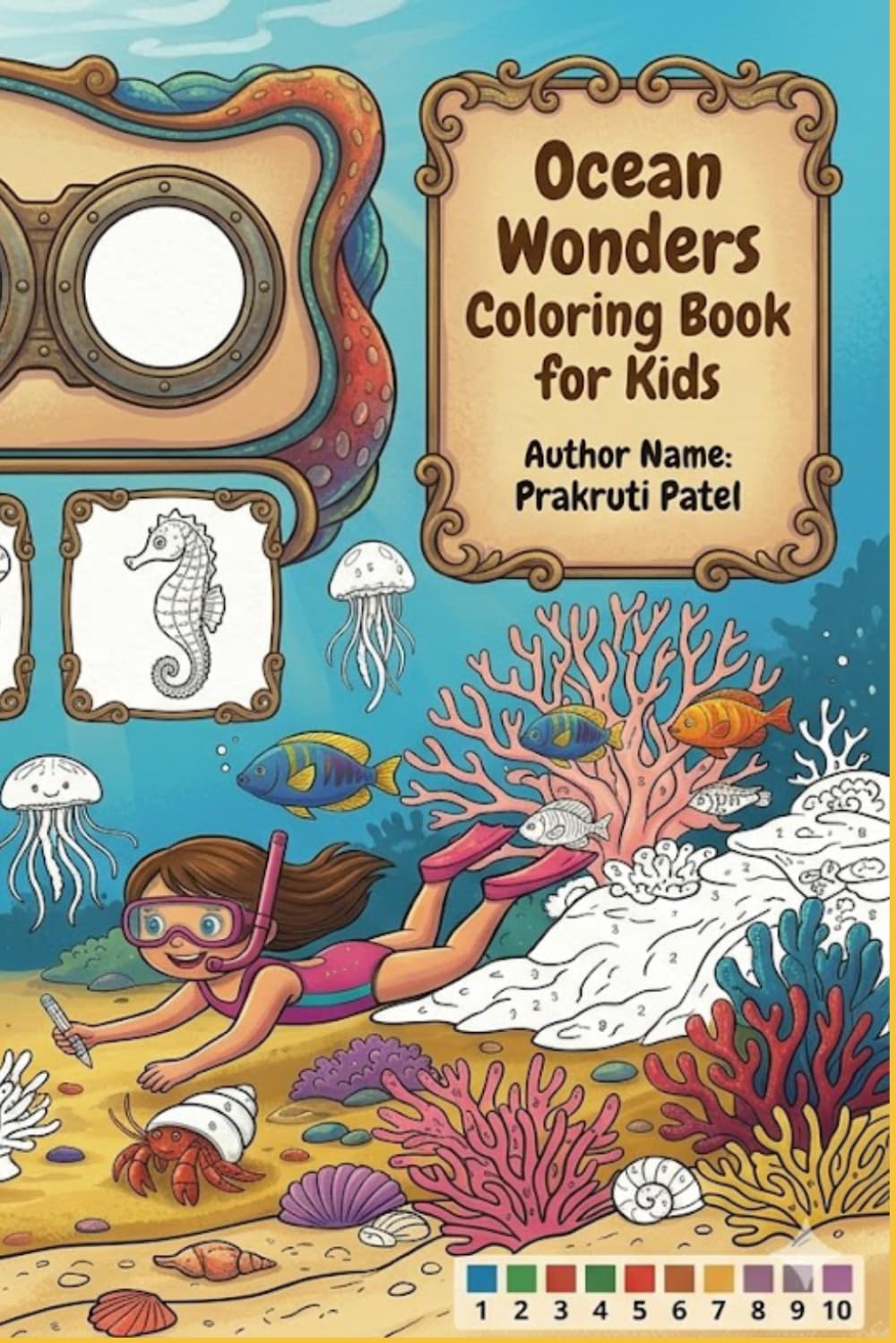 Ocean Wonders Coloring Book for Kids: Dive Into a World of Friendly Fish, Whales, and Sea Life!