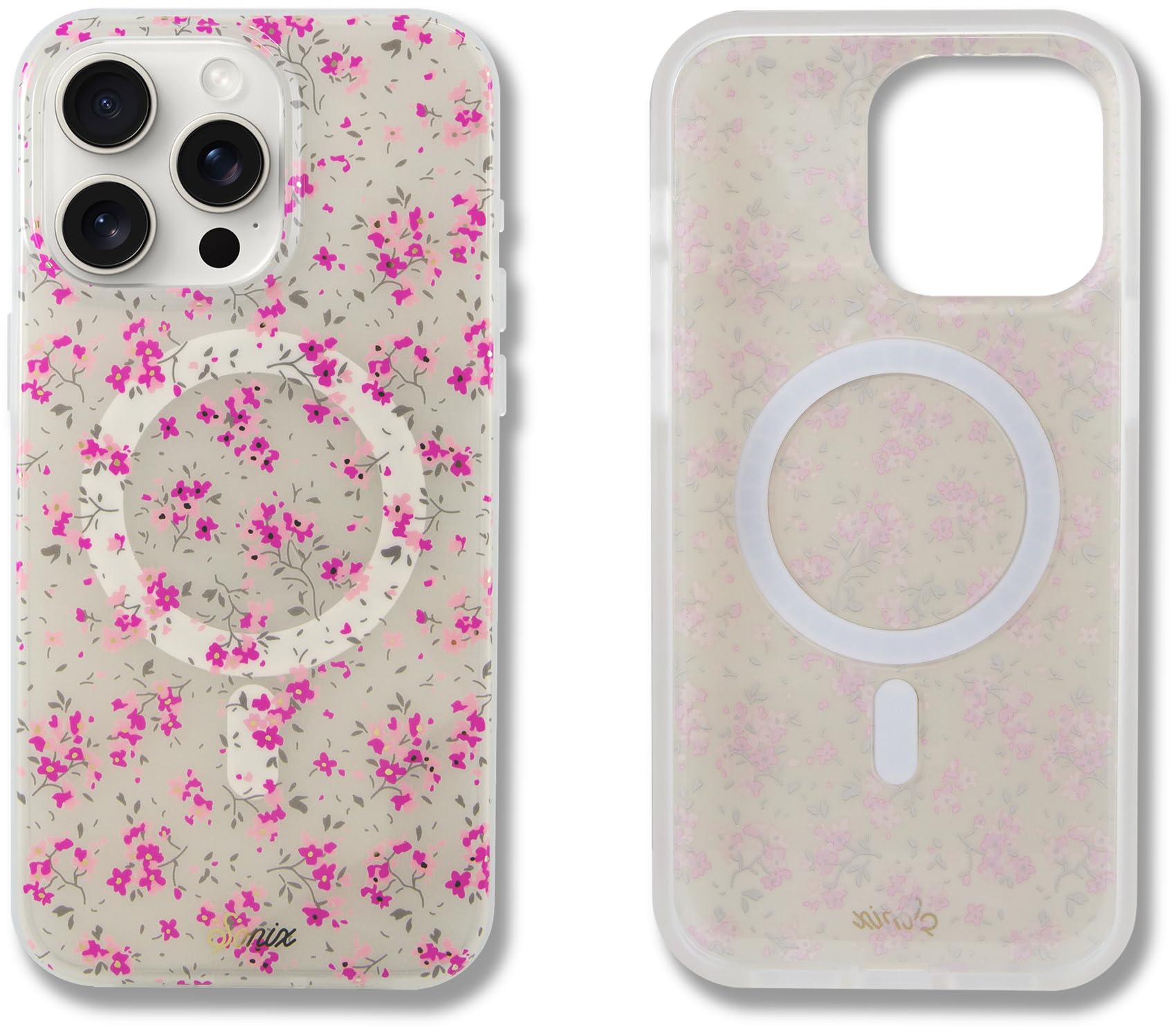 Sonix Protective Phone Case for iPhone 15 Pro Max | Compatible with Magsafe | 10ft Drop Tested | Cottage Floral