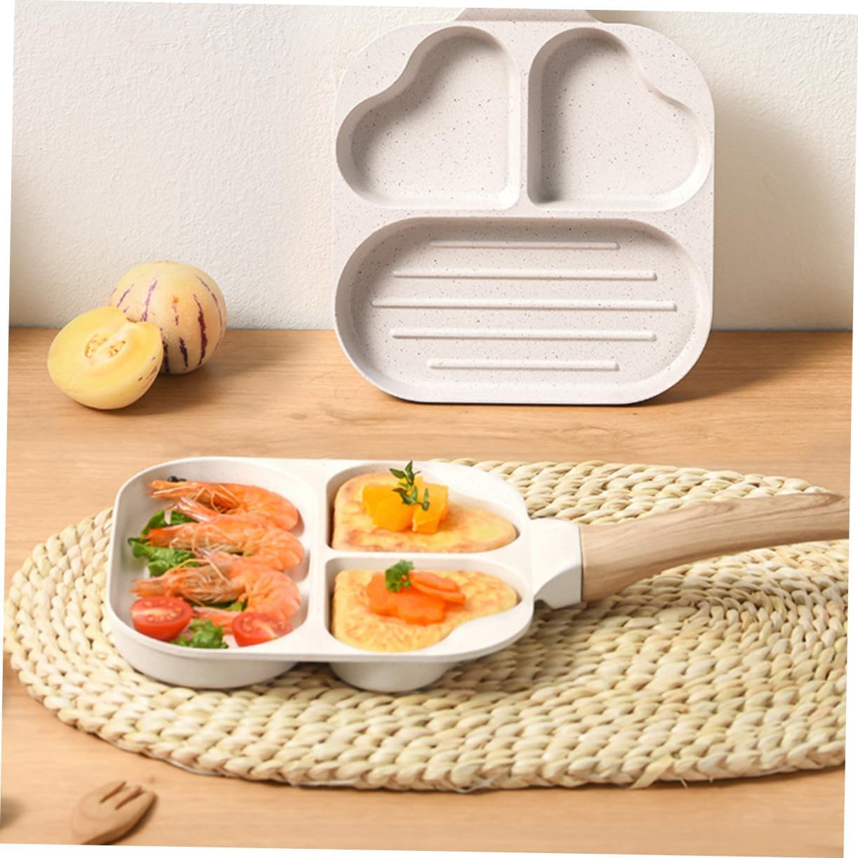 Multi-function Nonstick Frying Pan Adorable Egg and Pancake Maker for Home Use Safe and Easy to Clean Kitchen Accessory for Breakfast and Meals