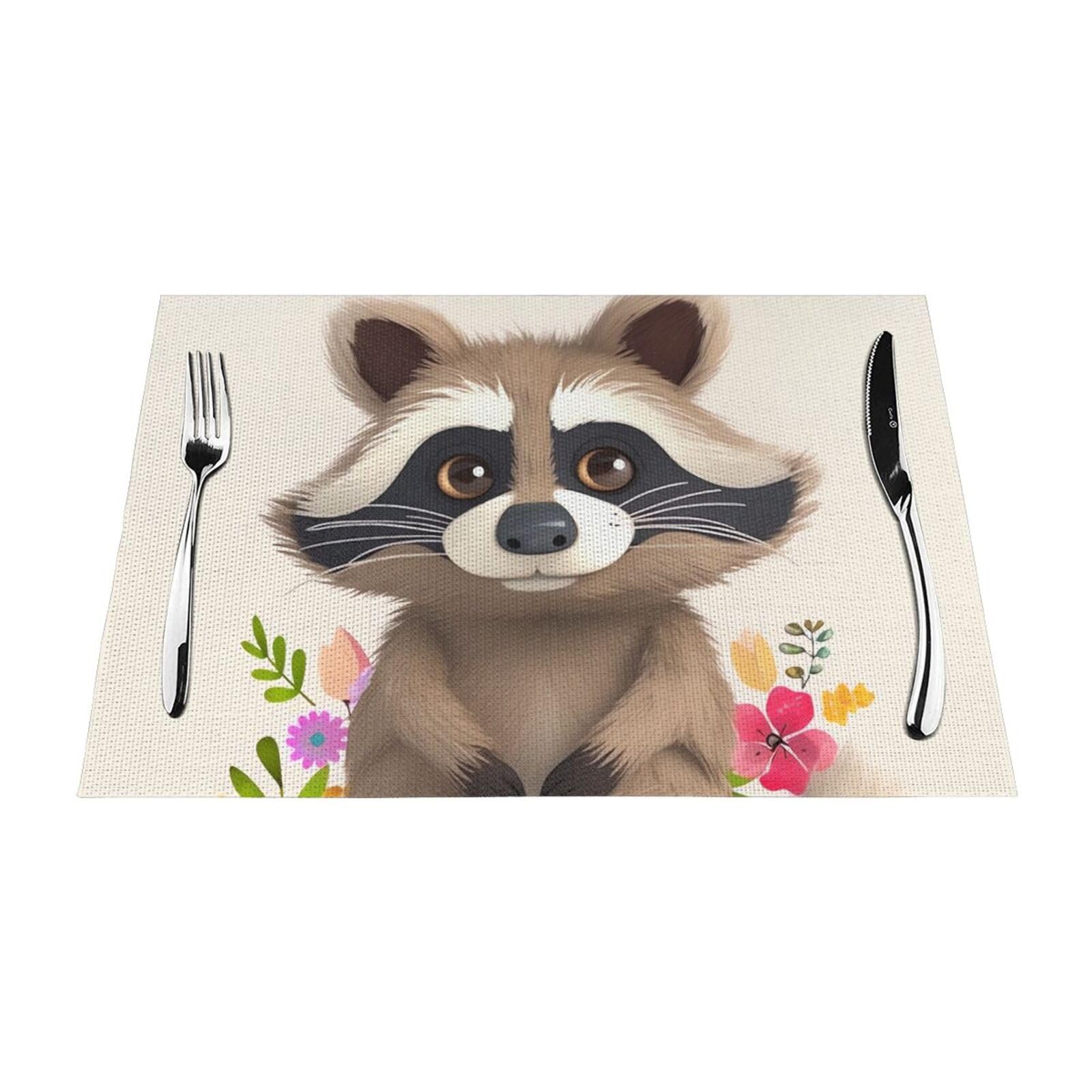 Set de table lavable lot de 4 napperons antidérapants 45x30 cm