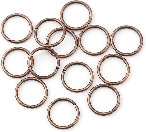 200 anillos de salto de 0.118 in de bronce antiguo, calibre 24 (0.020 in de grosor)