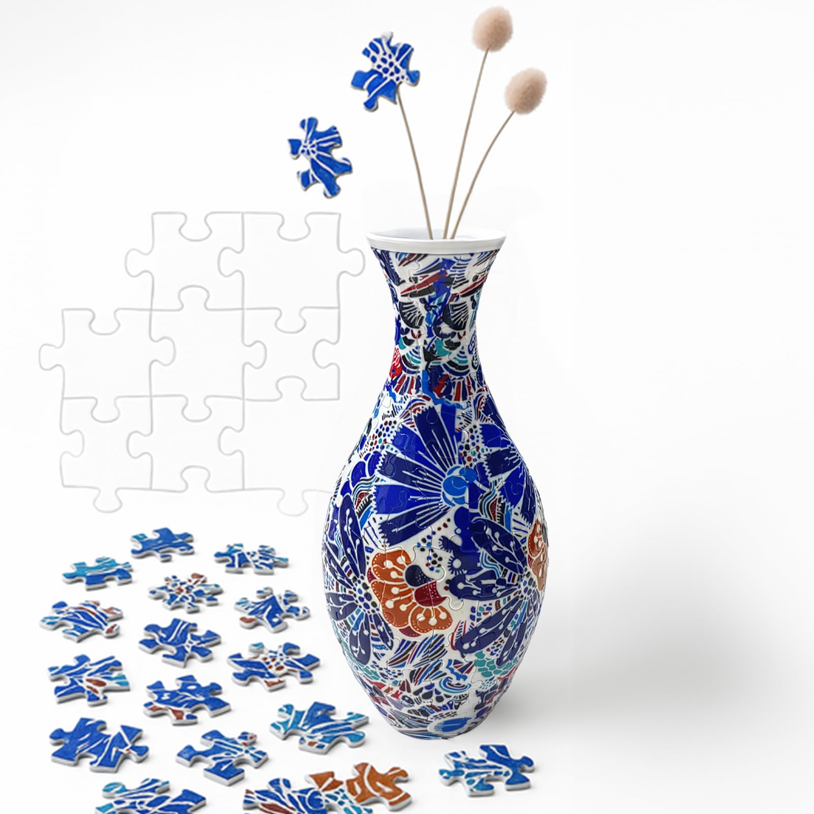 Amazon.com: 3D Puzzle Vase Flower Vase for Adults Made by 160