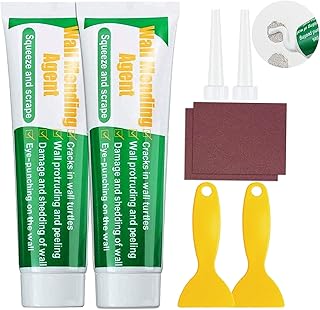 2 Pack Wall Mending Agent Repair Cream Drywall Patch,Drywall Repair Kit - Quick & Easy Solution to Fill The Holes and Crack in Your Wall Surface Crack Sealer for Wall,Wood & Plaster
