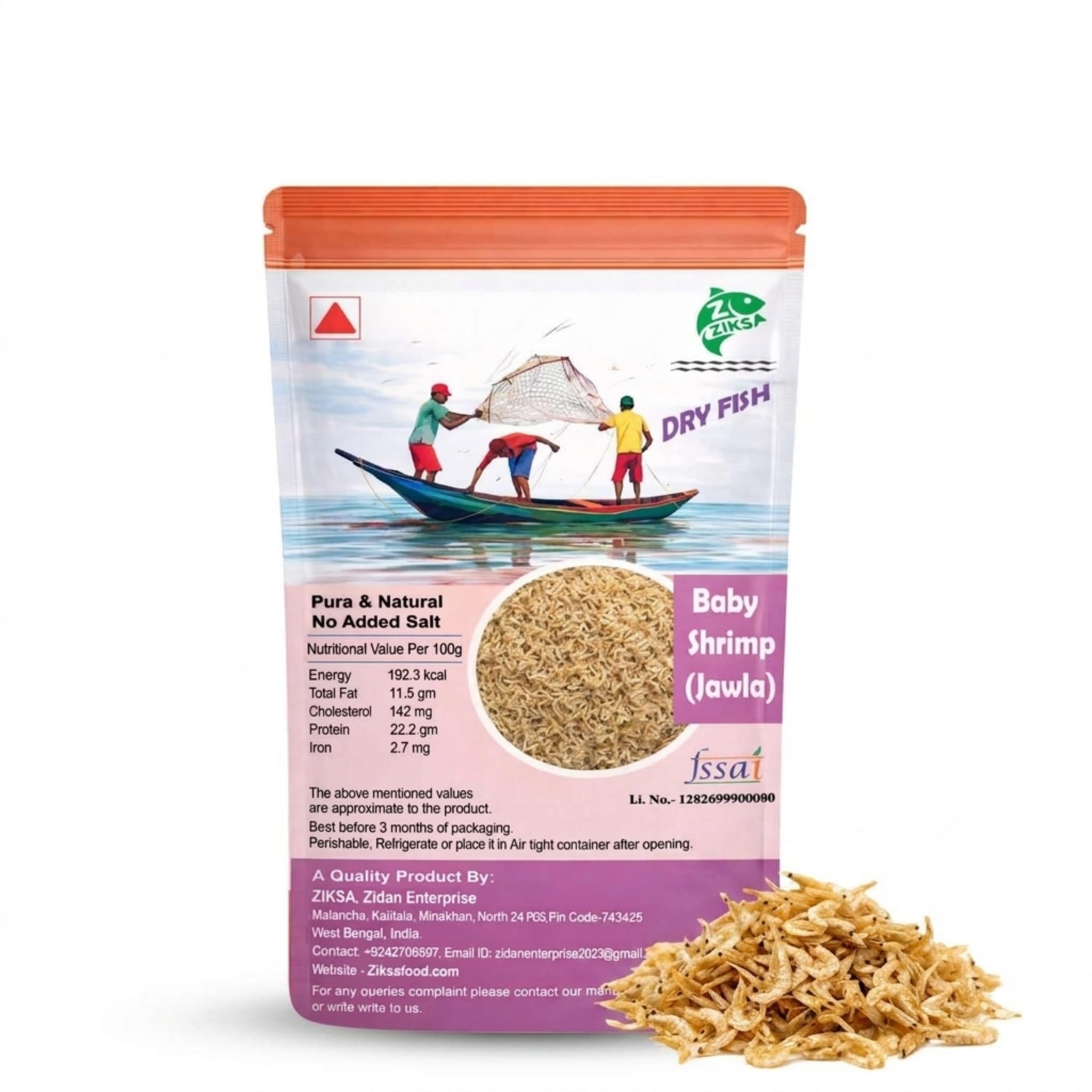 ZIKSA FOOD Dry Baby Shrimp (Jawla/Sukat), Premium Sun Dried Tiny Shrimp, No Added Preservatives, Ready to Cook for Curry, Chutney & Stir Fry, Protein Rich Seafood, Hygienically Packed-image-36